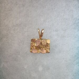 Elegant Gold Pendant From Gold Nugget Watch